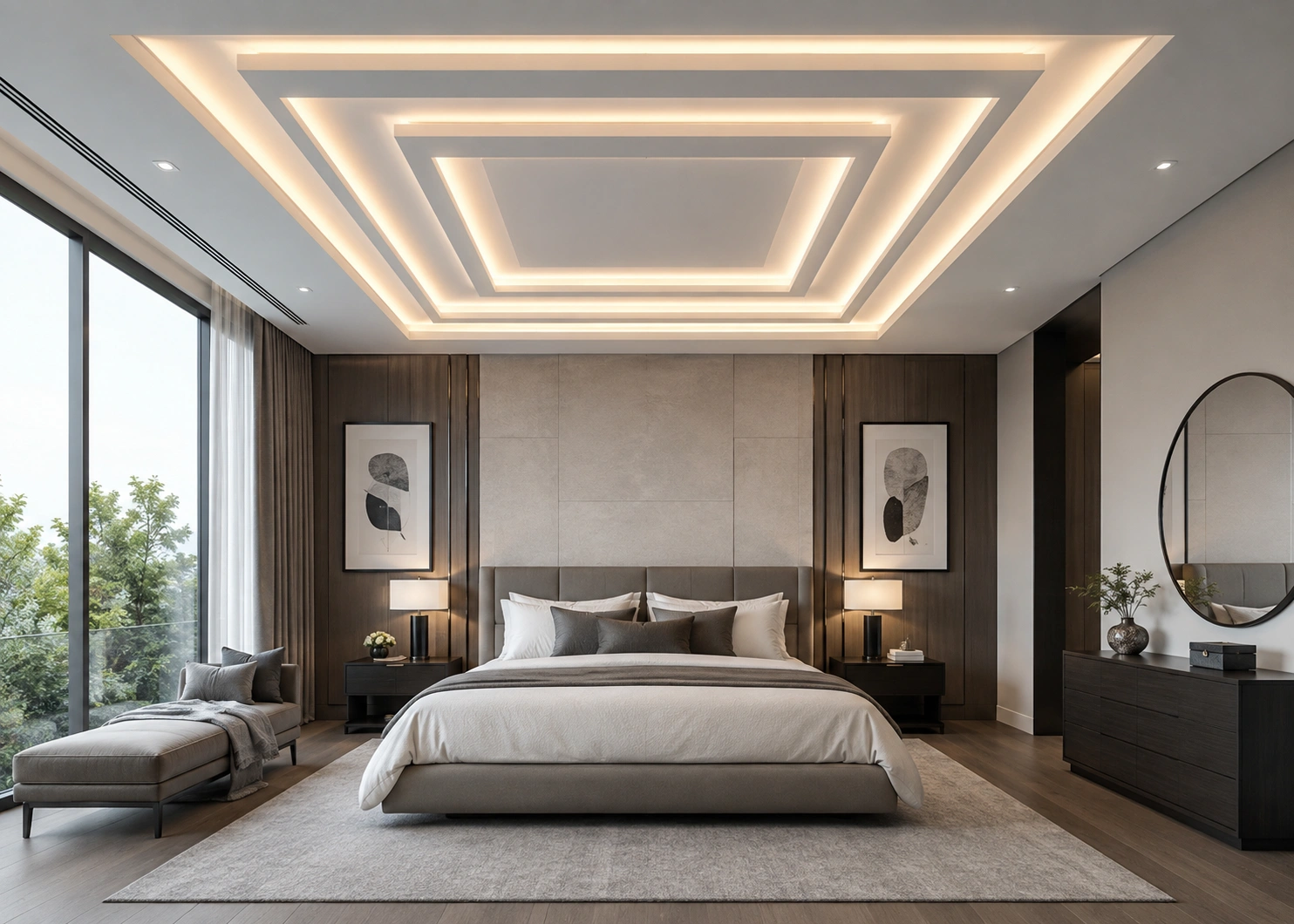 تصميم جبسيات غرف نوم مودرن